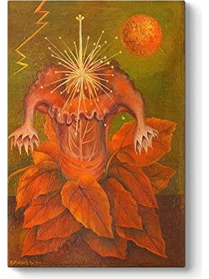 Kazan Hobi Frida Kahlo Yaşam Çiçeği Duvar Tablosu, 80 x 125