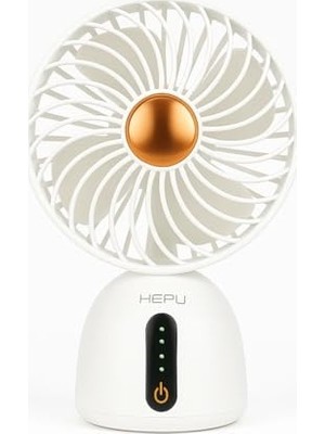 Kazan Hobi 360 ° Ayarlanabilir Gövde Vantilatör, HP-F07 USB Şarjlı Sessiz Masaüstü Mini Fan