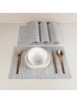 Kazan Hobi Other Light Grey 4 Parça Amerikan Servis 30X45 cm