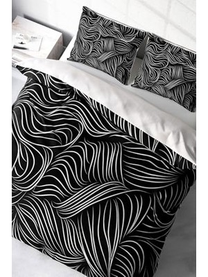 Kazan Hobi Zebra Stripes Modern Çift Kişilik Nevresim Takımı, MONOHOME3909