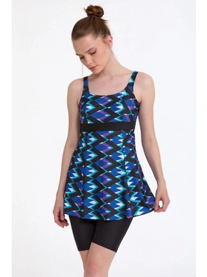 Pileli Store Argento 0551-327 Kadın Taytlı Tankini