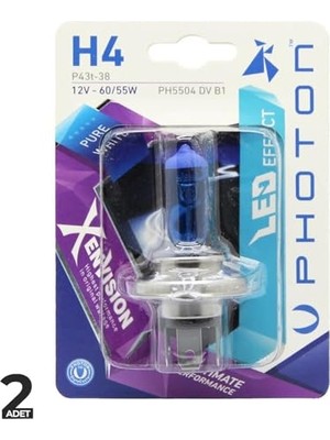 Kazan Hobi Diamond Xen Vision 12V Beyaz Ampul H4
