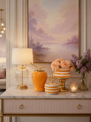 Feray Home Dekoratif - Salon Seti Soft Sarı Zebra Gold