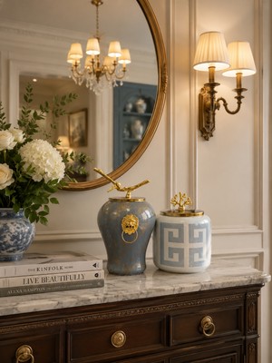 Feray Home Dekoratif - Gri Mermer Şah Oval Versa Gri Gold