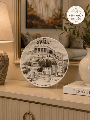 Feray Home Dekoratif Seramik Tabak 30 cm Collection Atina Temalı
