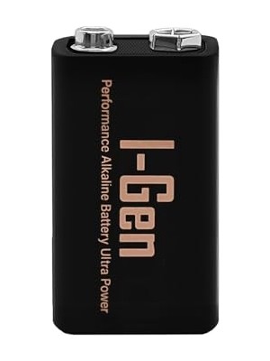 Kazan Hobi Batteries 6LR61 Ultra Alkalin 9 V Pil 9V Kare Pil (1,9 V Tekli)