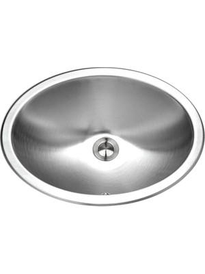 Kazan Hobi CHO-1800-1 Opus Serisi Gömme Paslanmaz Çelik Oval Kase Lavabo Taşma