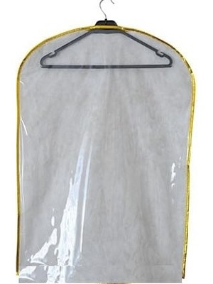 Kazan Hobi Şeffaf Pvc Abiye Kılıfı, Biyeli Gamboç, 50X70 Cm, Giydirme
