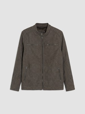 Lcwaıkıkı Classic Bej Regular Fit Dik Yaka Süet Mont
