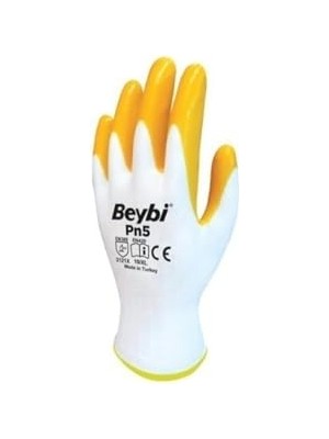 Kazan Hobi Pn5 Sarı Nitril Iş Eldiveni 3 Çift