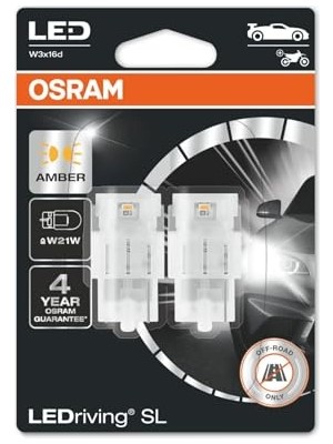 Kazan Hobi T20 Tek Devreli LED Ampul, Sarı, 12V, 7505DYP, 1 Takım-2 Adet