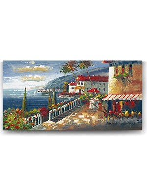 Kazan Hobi Panoramik Manzara Tablo 160X80 cm