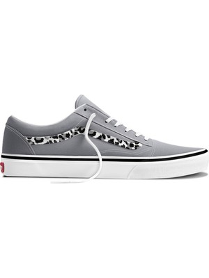 Vans Old Skool Çocuk Gri Sneaker