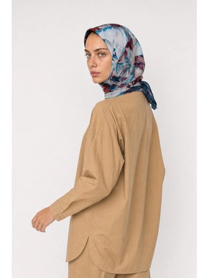 Mooncorn Laurel Desen Hebei Ipek Eşarp