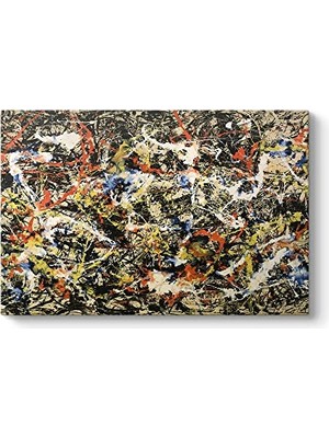 Kazan Hobi Jackson Pollock Yakınsama Kanvas Tablo 125 x 80
