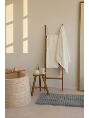 İrya Mısır %100 Mısır Pamuğu 2'li Havlu Seti 70X140 cm Bright Ecru