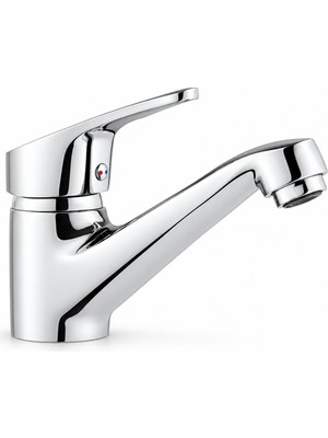 Sardıcı Lavabo Musluğu Krom Pirinç Malzemeden Aç - Kapa Batarya Modeli
