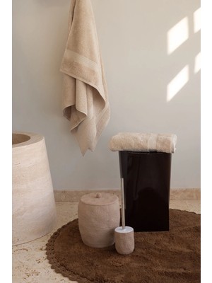 İrya Mısır %100 Mısır Pamuğu 2'li Havlu Seti 90X150 cm Oyster Beige