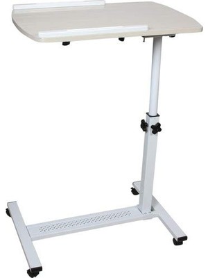 Kazan Hobi Koltuk Kenarı, Yükseklik ve Eğim Ayarlı Tekerlekli Laptop Sehpası ve Bilgisayar Masası