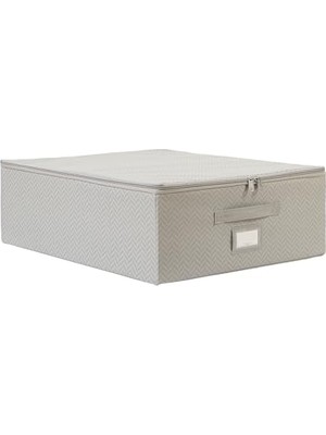 Kazan Hobi 45 x 55 x 18 cm Orta Boy Gri Destekli Kutu Hurç
