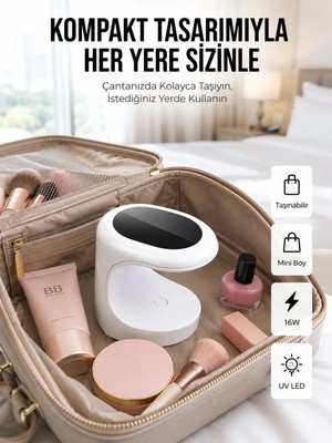 Fantastik Store Seyehat Tipi Mini Oje Kurutucu Ultraviole Mor Işık Protez Tırnak Kurutucu