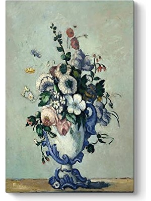 Kazan Hobi Paul Cezanne Vazoda Çiçekler Tablosu 100 x 140