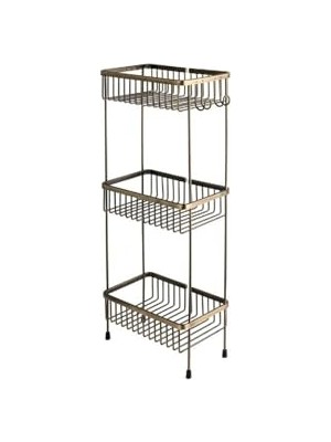 Kazan Hobi Antik Renk Banyo Duş Rafı, 647X150X273 mm