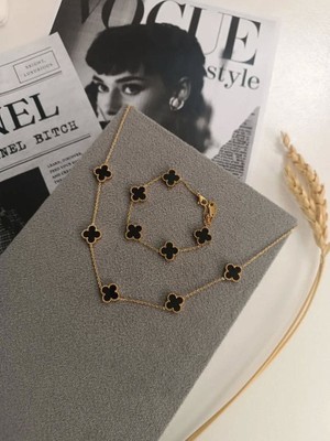 Yonca Kolye ve Bileklik Set