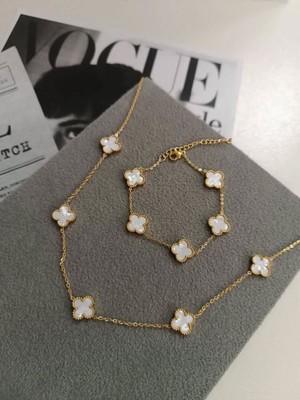 Yonca Kolye ve Bileklik Set