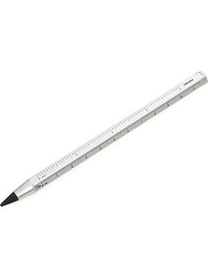 Kazan Hobi Construction Endless PEN20/SI Çoklu Görev Kurşun Kalem, Santimetre/inç Cetvel, 1:20/1:50 Skala, Gümüş Rengi