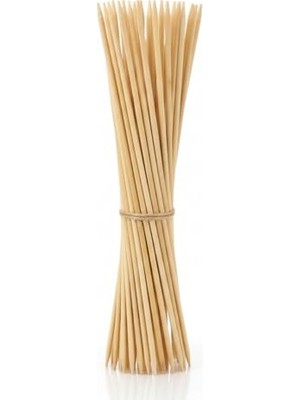 Kazan Hobi Bambu Ahşap Şiş 29 Cm, 100 Adet Doğal Kürdan ve Mangal Şişi