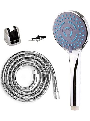 Kazan Hobi 150 cm 2'li Single El Duşu Başlığı Örgülü Duş Spirali Hortumu Set
