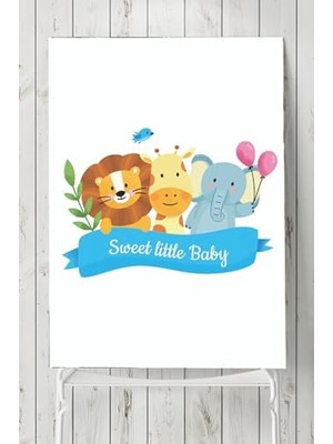 Kazan Hobi PSTER2929 Sevimli Hayvanlar Çocuk Odası Poster (60X90 Cm)