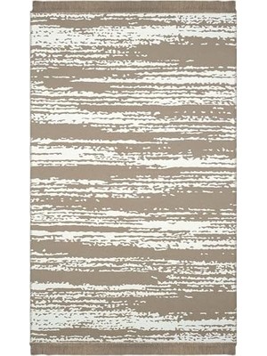 Kazan Hobi Lovely Kahverengi Kilim, Çift Taraflı Makinede Yıkanabilir Banyo Mutfak Balkon Kilimi