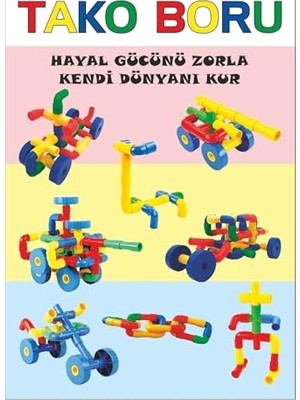 Kazan Hobi Tekerlekli Boru Puzzle 72 Parça, Kaydırmalı Puzzle
