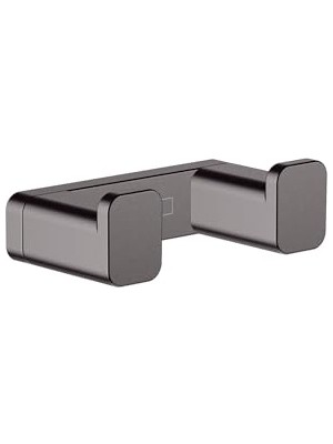Kazan Hobi 7,62 cm Çift Banyo Kancası, Fırçalanmış Siyah Krom, 41755340