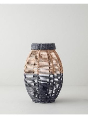 Kazan Hobi Kağıt Ip Abajur, 12X20X32 Cm, Natural