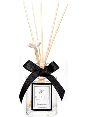 Kazan Hobi 110 ml Silindir Şişe Black Vanilya Oda Kokusu