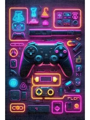 Kazan Hobi Şönil Oyuncu Odası Halısı, Kaymaz Pamuk Tabanlı Yıkanabilir Antibakteriyel Gamer, Gaming Halısı 140X200