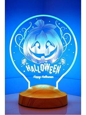 Kazan Hobi Halloween Temalı 3D LED Lambası