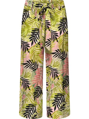 Only  Onlnova Lıfe Vıs Crop Palazzo Pant Wvn 15222225 Desenli Viskoz Kadın Pantolon