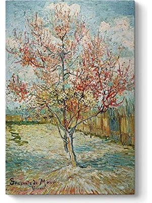 Kazan Hobi Vincent Van Gogh Pembe Şeftali Ağaçları Tablosu, 100 x 140