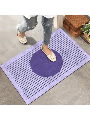 Kazan Hobi Lavender Harmony Kapı Önü Paspası, Ev ve Ofis Için, Dış Mekân Kullanımına Uygun, 45X65