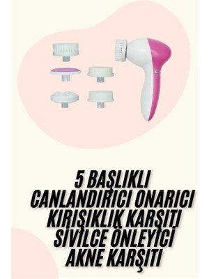 Belirtilmemiş 5 Başlıklı Titreşimli Cilt Temizleme Seti Canlandırıcı ve Onarıcı - LINOST8659-5095