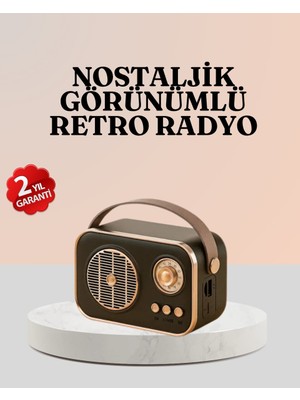 Belirtilmemiş Bluetooth’lu Retro Radyo – Fm Destekli Nostaljik Hoparlör - LINOST9781-5924