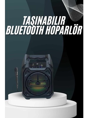 Belirtilmemiş Yeni Nesil Bluetooth Hoparlör USB Tf Kart Girişli Çoklu Bağlantı - LINOST6617-7272