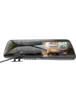 Belirtilmemiş Hoco Dv4  Dvr Ön ve Arka Sürüş Kaydedici 45 Inç LCD Dikiz Aynası Araç Kamera - LINOST7780-7
