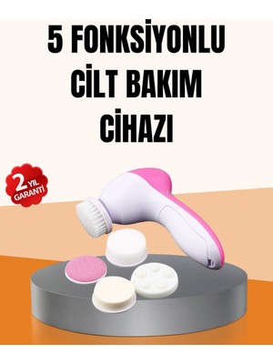Belirtilmemiş Derin Temizleme ve Masaj Için 5 Başlıklı Yüz Cilt Bakım Aleti - LINOST7372-1592