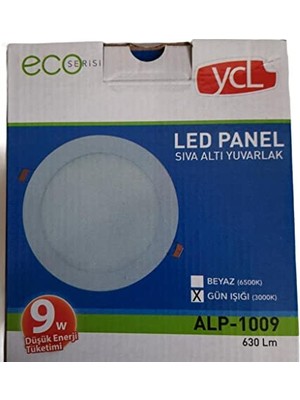 Kazan Hobi Yücel 9W LED Panel Eko Yuvarlak Günışığı 3000K