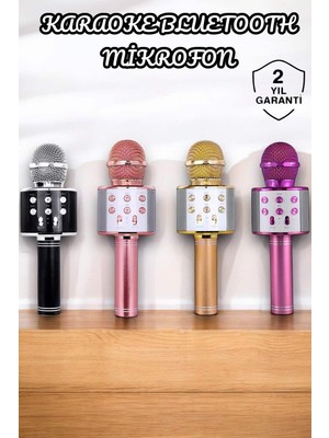 Belirtilmemiş Şarjlı ve Uzun Pil Ömürlü Karaoke Mikrofon USB Bellek Destekli Profesyonel Ses - LINOST5171-25